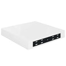 vidaXL 4 db magasfényű fehér MDF lebegő fali polc 23 x 23,5 x 3,8 cm