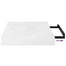 vidaXL 4 db magasfényű fehér MDF lebegő fali polc 23 x 23,5 x 3,8 cm