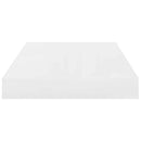 vidaXL magasfényű fehér MDF lebegő fali polc 40 x 23,5 x 3,8 cm