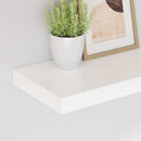 vidaXL 2 db magasfényű fehér MDF lebegő fali polc 40 x 23,5 x 3,8 cm