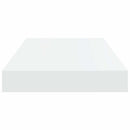 vidaXL 2 db magasfényű fehér MDF lebegő fali polc 40 x 23,5 x 3,8 cm