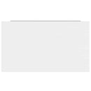 vidaXL 4 db magasfényű fehér MDF lebegő fali polc 40 x 23,5 x 3,8 cm