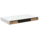 vidaXL 4 db magasfényű fehér MDF lebegő fali polc 40 x 23,5 x 3,8 cm