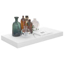 vidaXL magasfényű fehér MDF lebegő fali polc 50 x 23 x 3,8 cm