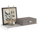 vidaXL magasfényű fehér MDF lebegő fali polc 50 x 23 x 3,8 cm