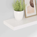 vidaXL 2 db magasfényű fehér MDF lebegő fali polc 50 x 23,5 x 3,8 cm