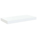 vidaXL 2 db magasfényű fehér MDF lebegő fali polc 50 x 23,5 x 3,8 cm