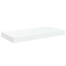 vidaXL 2 db magasfényű fehér MDF lebegő fali polc 50 x 23,5 x 3,8 cm