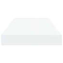 vidaXL 2 db magasfényű fehér MDF lebegő fali polc 50 x 23,5 x 3,8 cm
