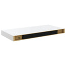 vidaXL 2 db magasfényű fehér MDF lebegő fali polc 50 x 23,5 x 3,8 cm