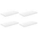 vidaXL 4 db magasfényű fehér MDF lebegő fali polc 50 x 23,5 x 3,8 cm