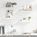 vidaXL 4 db magasfényű fehér MDF lebegő fali polc 50 x 23,5 x 3,8 cm