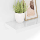 vidaXL 4 db magasfényű fehér MDF lebegő fali polc 50 x 23,5 x 3,8 cm