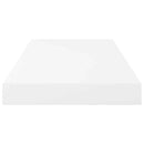 vidaXL 4 db magasfényű fehér MDF lebegő fali polc 50 x 23,5 x 3,8 cm