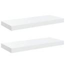 vidaXL 2 db magasfényű fehér MDF lebegő fali polc 60 x 23,5 x 3,8 cm
