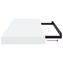 vidaXL 2 db magasfényű fehér MDF lebegő fali polc 60 x 23,5 x 3,8 cm