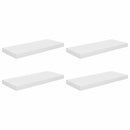 vidaXL 4 db magasfényű fehér MDF lebegő fali polc 60 x 23,5 x 3,8 cm