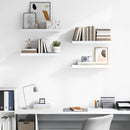 vidaXL 4 db magasfényű fehér MDF lebegő fali polc 60 x 23,5 x 3,8 cm