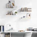 vidaXL 4 db magasfényű fehér MDF lebegő fali polc 60 x 23,5 x 3,8 cm