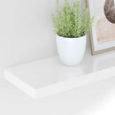 vidaXL 4 db magasfényű fehér MDF lebegő fali polc 60 x 23,5 x 3,8 cm