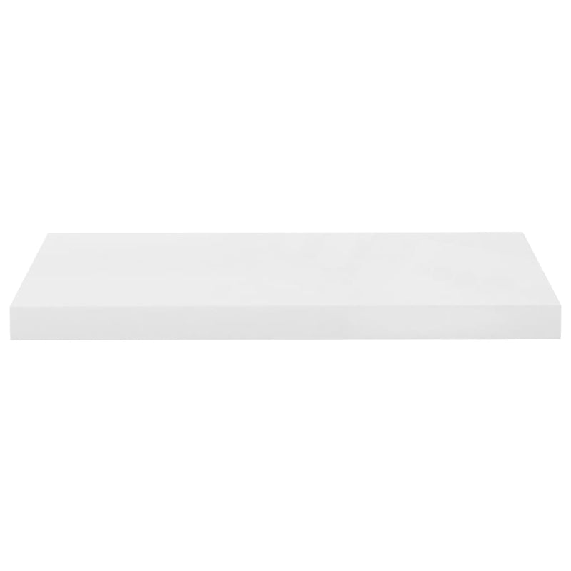vidaXL 4 db magasfényű fehér MDF lebegő fali polc 60 x 23,5 x 3,8 cm
