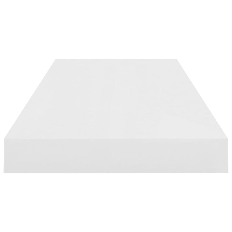 vidaXL 4 db magasfényű fehér MDF lebegő fali polc 60 x 23,5 x 3,8 cm