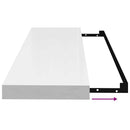 vidaXL magasfényű fehér MDF lebegő fali polc 80 x 23,5 x 3,8 cm