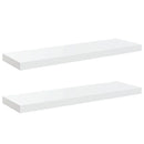 vidaXL 2 db magasfényű fehér MDF lebegő fali polc 80 x 23,5 x 3,8 cm