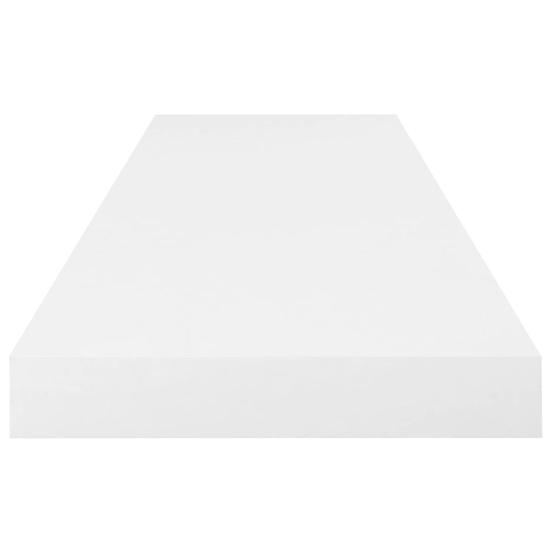 vidaXL 2 db magasfényű fehér MDF lebegő fali polc 80 x 23,5 x 3,8 cm