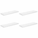 vidaXL 2 db magasfényű fehér MDF lebegő fali polc 80 x 23,5 x 3,8 cm