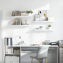 vidaXL 2 db magasfényű fehér MDF lebegő fali polc 80 x 23,5 x 3,8 cm
