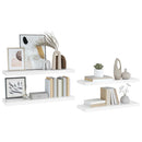 vidaXL 2 db magasfényű fehér MDF lebegő fali polc 80 x 23,5 x 3,8 cm