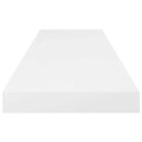 vidaXL 2 db magasfényű fehér MDF lebegő fali polc 80 x 23,5 x 3,8 cm