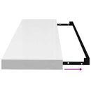 vidaXL 2 db magasfényű fehér MDF lebegő fali polc 80 x 23,5 x 3,8 cm