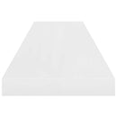 vidaXL magasfényű fehér MDF lebegő fali polc 90 x 23,5 x 3,8 cm