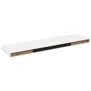 vidaXL magasfényű fehér MDF lebegő fali polc 90 x 23,5 x 3,8 cm