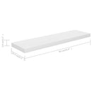 vidaXL 2 db magasfényű fehér MDF lebegő fali polc 90 x 23,5 x 3,8 cm