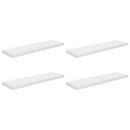 vidaXL 4 db magasfényű fehér MDF lebegő fali polc 90 x 23,5 x 3,8 cm