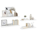 vidaXL 4 db magasfényű fehér MDF lebegő fali polc 90 x 23,5 x 3,8 cm