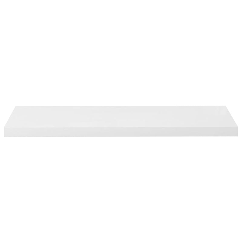 vidaXL 4 db magasfényű fehér MDF lebegő fali polc 90 x 23,5 x 3,8 cm