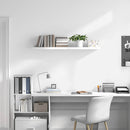 vidaXL magasfényű fehér MDF lebegő fali polc 120 x 23,5 x 3,8 cm
