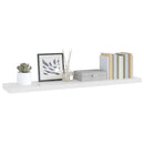 vidaXL magasfényű fehér MDF lebegő fali polc 120 x 23,5 x 3,8 cm