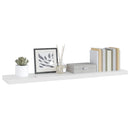 vidaXL magasfényű fehér MDF lebegő fali polc 120 x 23,5 x 3,8 cm