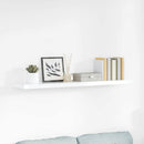 vidaXL magasfényű fehér MDF lebegő fali polc 120 x 23,5 x 3,8 cm