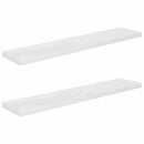 vidaXL 2 db magasfényű fehér MDF lebegő fali polc 120 x 23,5 x 3,8 cm