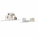 vidaXL 2 db magasfényű fehér MDF lebegő fali polc 120 x 23,5 x 3,8 cm