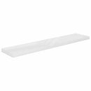 vidaXL 2 db magasfényű fehér MDF lebegő fali polc 120 x 23,5 x 3,8 cm