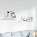 vidaXL 2 db magasfényű fehér MDF lebegő fali polc 120 x 23,5 x 3,8 cm