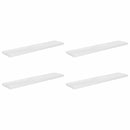 vidaXL 4 db magasfényű fehér MDF lebegő fali polc 120 x 23,5 x 3,8 cm