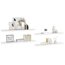 vidaXL 4 db magasfényű fehér MDF lebegő fali polc 120 x 23,5 x 3,8 cm